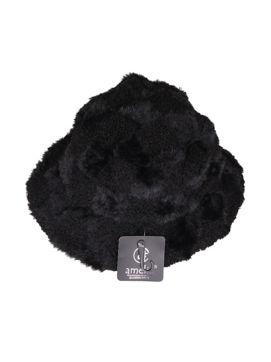 Amelie Furry Women's Hat Black