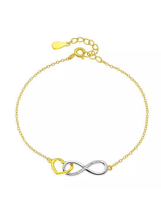 Oxzen Bracelet with design Infinity made of Silver