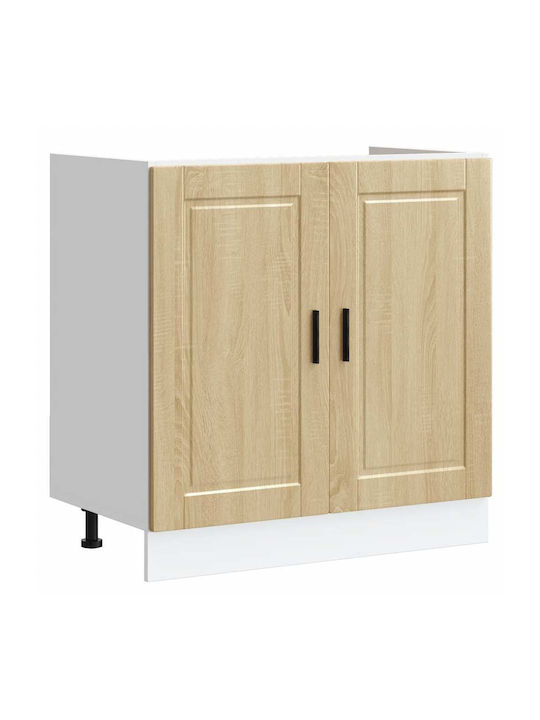 Sink Cabinet Oak Sonoma 80x46x81.5pcs