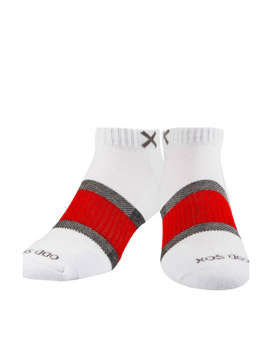 Odd Sox BASIX Ανδρικές Κάλτσες White/gray/red Odd Sox BASIX Ανδρικές Κάλτσες White/gray/red