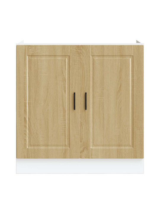 Sink Cabinet Oak Sonoma 80x46x81.5pcs