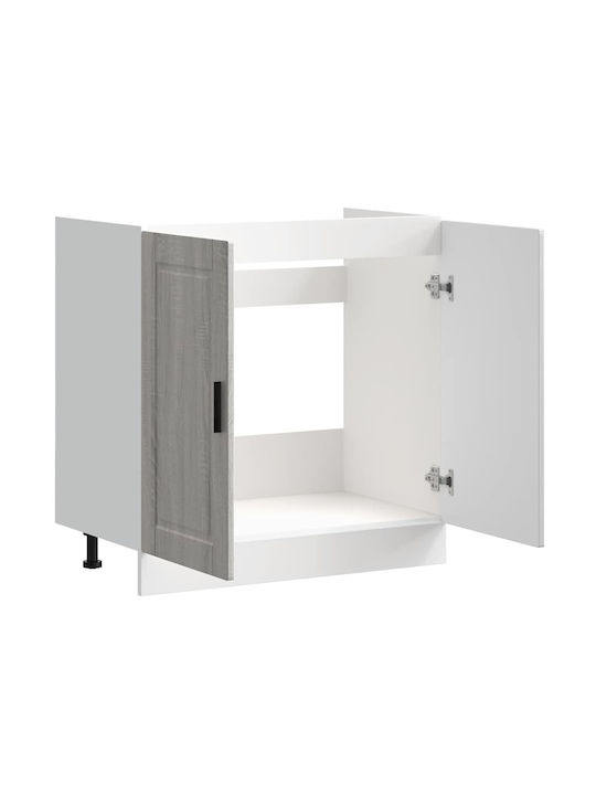 Spülbeckenschrank Sonoma Grey 80x46x81.5Stück