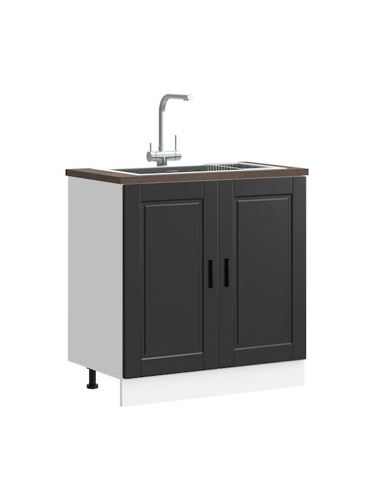 Sink Cabinet Black 80x46x81.5pcs