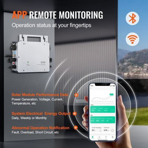 Vevor Ηλιακός Μικρομετατροπέας 600w Ip67 Απομακρυσμένη Παρακολούθηση Ip67wxbwnbqixfkwlv2