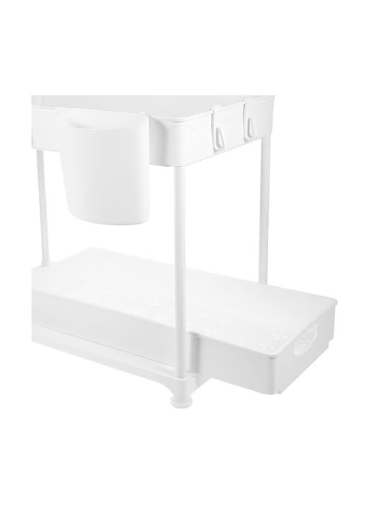 TimelessTools Plastic Cupboard Shelf 33x40x23cm 2 Pieces White