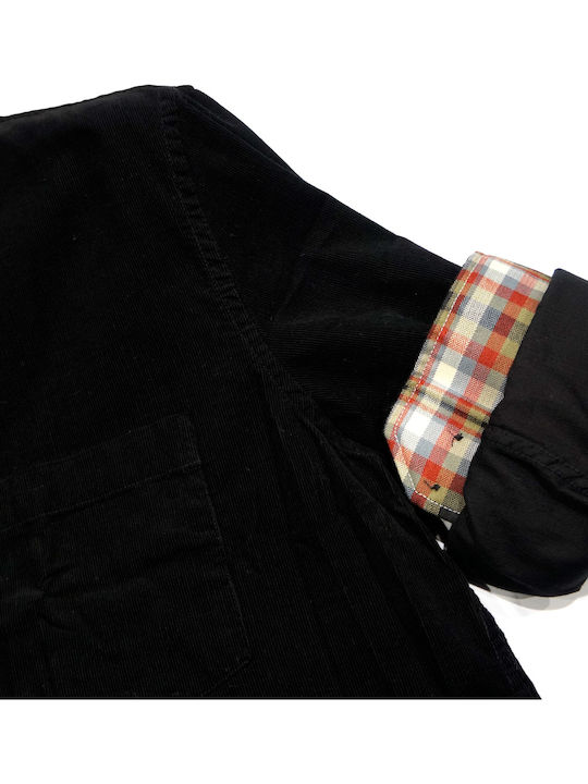 Langärmlig Hemd Black/Red