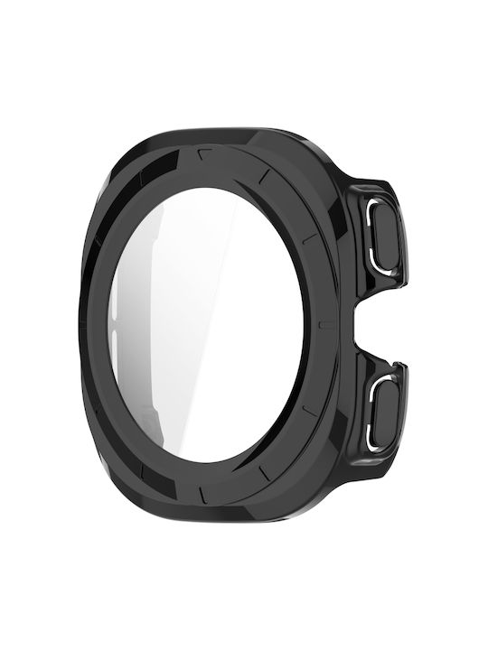 Built-In Waterproof Protective Watch Case Tempered Handle Membrane Samsung Galaxy Watch 7 40mm Black