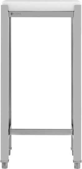Polyethylene Butcher's Block Steel Base 40 X 40 X 88 Cm