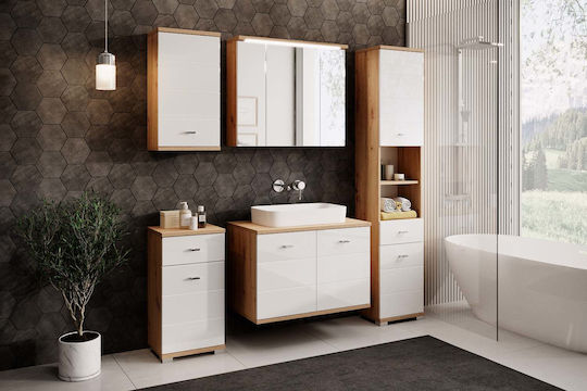 Polihome Cabinet de baie L38xA30xÎ73cm Bej