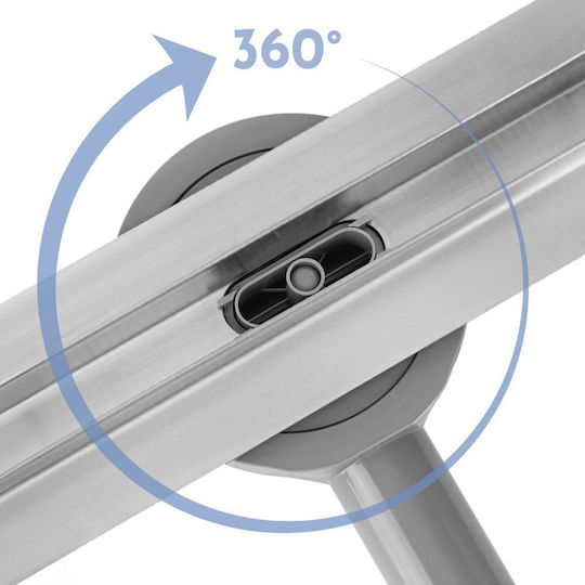 Scurgere liniară Rea Neox Slim Pro perie nichel 80