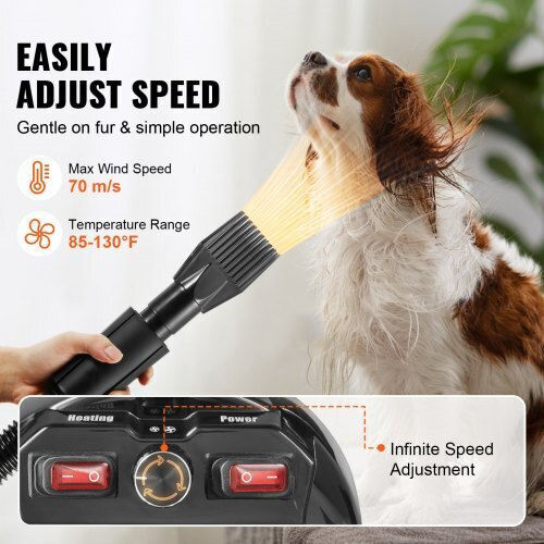 Vevor Dog Dryer 2000W With Adjustable Speed & Temperature