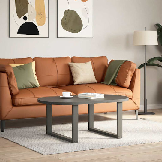 vidaXL Metallisches Möbelbein 2Stücke Für Tisch / Beistelltisch 70x42cm Anthrazit