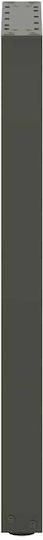 vidaXL Metallic Furniture Foot 2 Pieces Suitable for Table / Coffee Table 28x72x72cm Anthracite