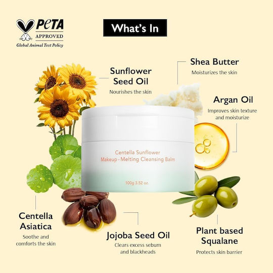 Haruharu Centella Sunflower Balm Makeup Remover Face for Acne-Prone Skin 100gr