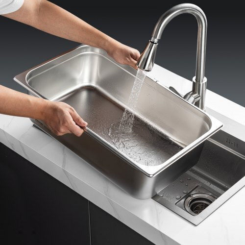 Vevor Σκεύος Gastronorm Ανοξείδωτο GN με Βάθος 150mm