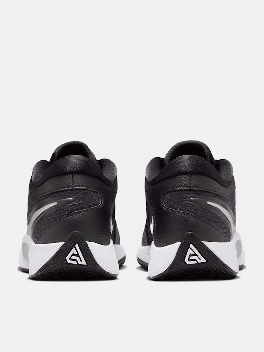 Giannis Freak 6 Low Basketball Shoes Black / White / Grey