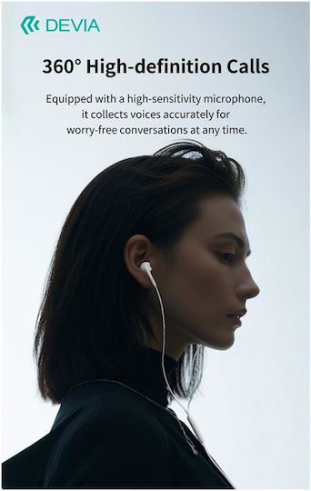 Devia EM108 In-Ear Freisprecheinrichtung Kopfhörer mit Stecker 3.5mm Weiß