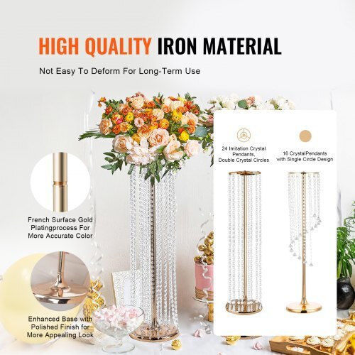 Vevor Blumentopfständer Metall Goldene 20cmx20cmcm. 2Stück