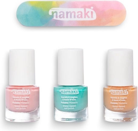 Namaki Bio Set of 3 Nail Polishes & 1 File Summer Delights
