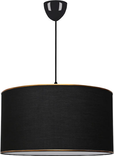 GloboStar Lofty Hängelampe Schwarz mit Fassung E27 38x38x70cm.