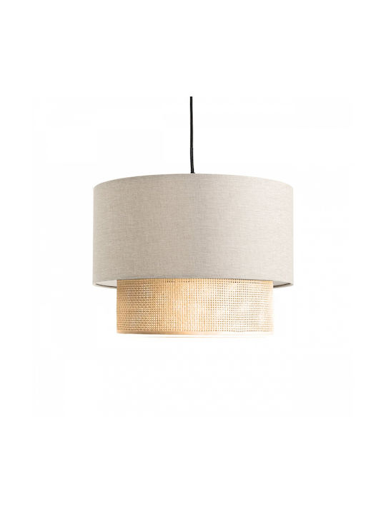 GloboStar Pendant Light Beige with Socket E27 30x30x70cm