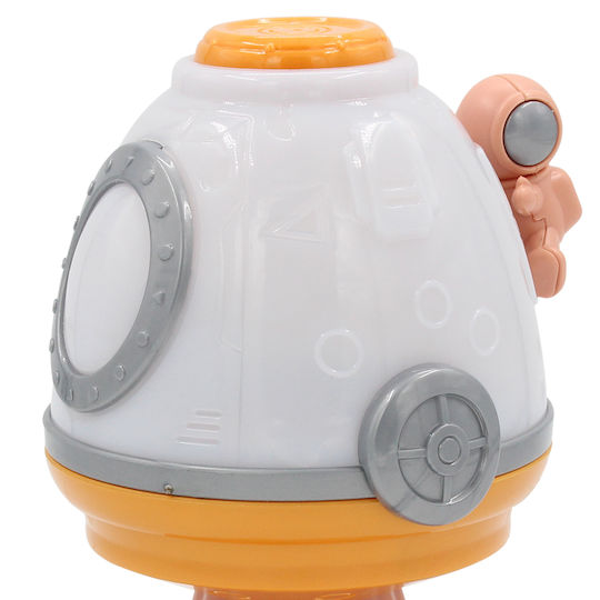 Keskor Kids Portable Lamp Spaceship Orange 19x13x13.5εκ.