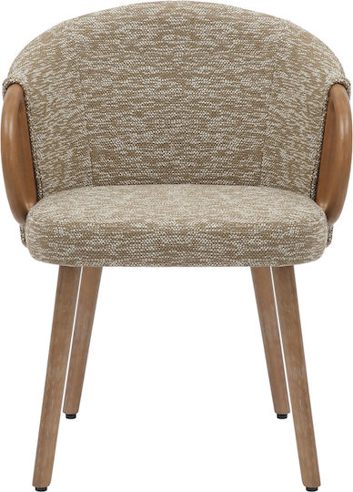 Rig Stühle Speisesaal Beige 1Stück 59x58.5x72.5cm