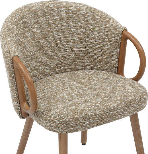 Rig Stühle Speisesaal Beige 1Stück 59x58.5x72.5cm