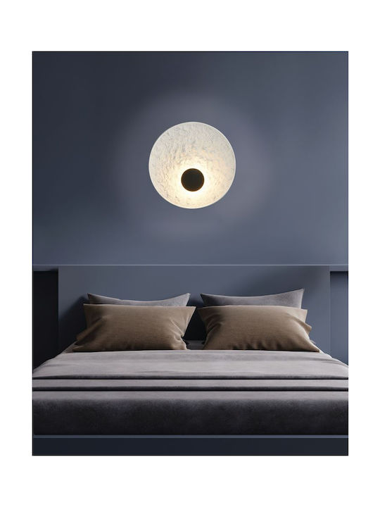Lamp Wall with Integrated LED and Warm White Light Black 50cm