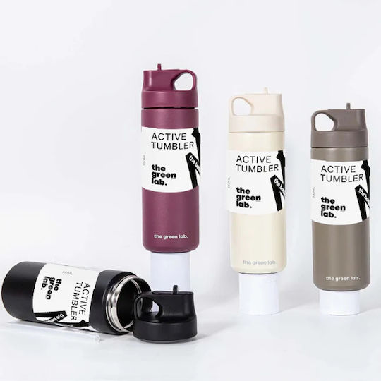 Boobam Μπουκάλι Θερμός 600ml Burgundy