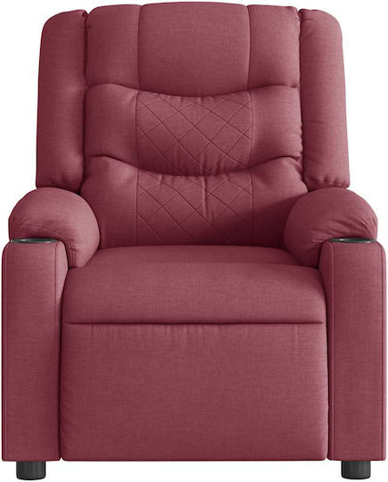 Relaxsessel Friseurwaschbecken mit Fußhocker Bordeaux 77x93x99cm