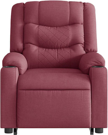 Fotoliu Relax Masaj cu Puf Burgundia 77x93x99cm