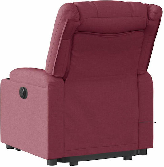 Fotoliu Relax Masaj cu Puf Burgundia 77x93x99cm