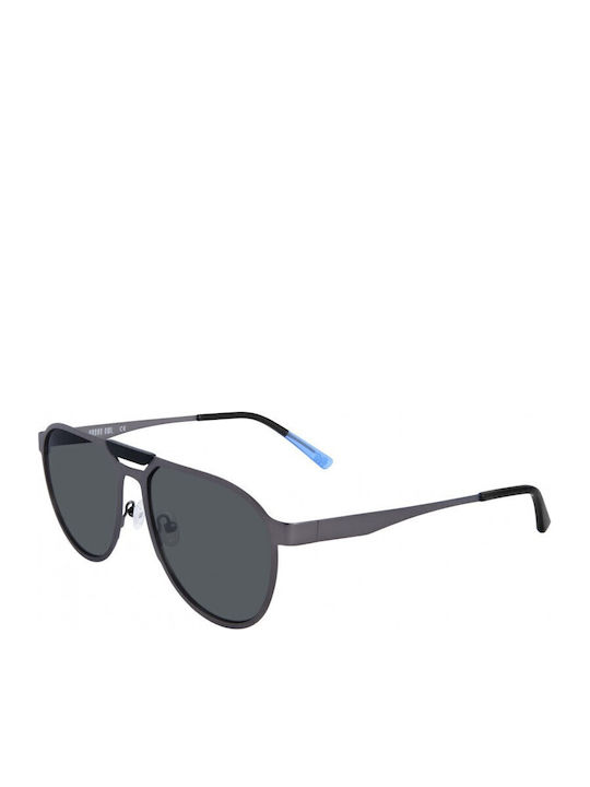 Urban Owl Men's Sunglasses with Gray Metal Frame and Gray Lens Onyx-c2