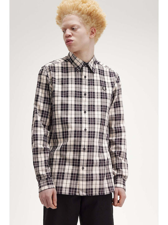 Fred Perry Long-sleeved Shirt Checked Multicolour