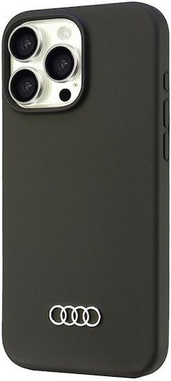 Audi Silicone Case Iphone 16 Pro Max 6.9" Black Hardcase Au-lsrip16pm-q3/d1-bk