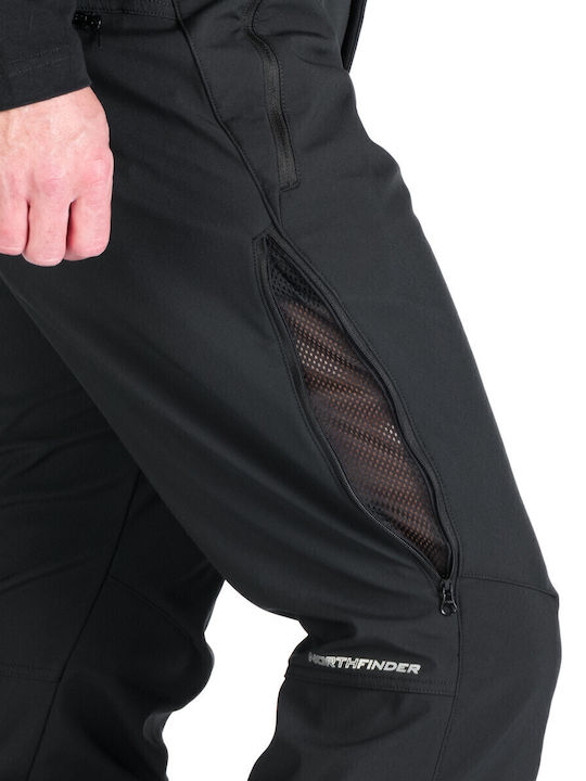 Northfinder NO-3975SNW-269 Men's Trousers for Ski & Snowboard Soft Shell Black
