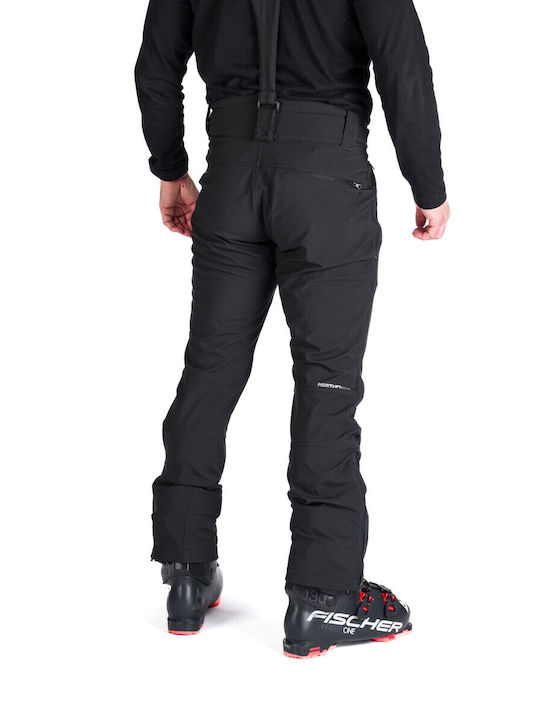 Northfinder NO-3975SNW-269 Men's Trousers for Ski & Snowboard Soft Shell Black