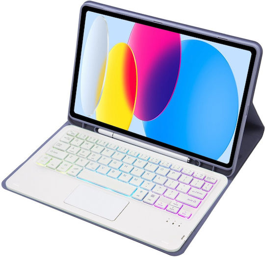 Flip Cover with Keyboard Purple (iPad 2022 10.9'')