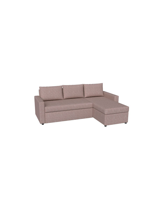 Concept Corner Couch Bed with Reversible Angle and Storage Space Rotten Apple 218x153x80 cm