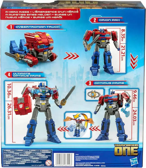 Action Figure Power Flip Orion Pax Transformers Optimus Prime for 6+ years old Years 25.4cm.