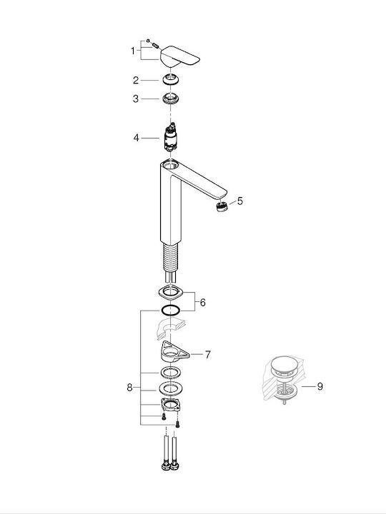 Grohe Mixing Sink Faucet Black