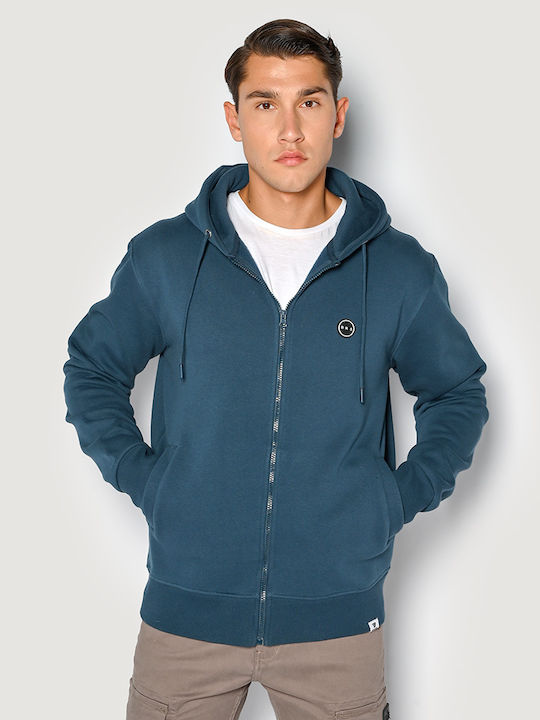 Brokers Jeans Sweatshirt with Hood Blue