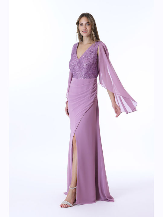 Farmaki Dress Evening Pink