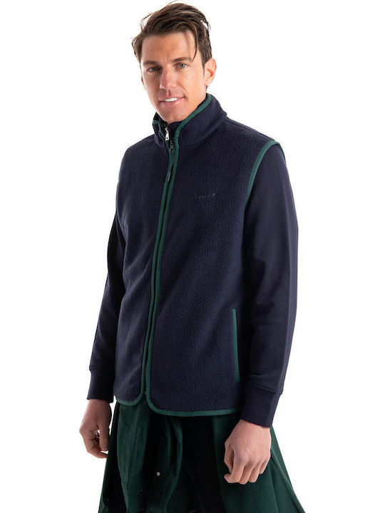 Herren Fleecejacke Marineblau
