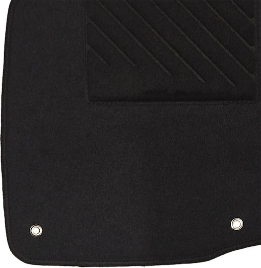 Σετ Μπροστινά και Πίσω Πατάκια 5τμχ για Peugeot 107 Toyota Aygo Citroen C1 2005-2014 Μαύρα