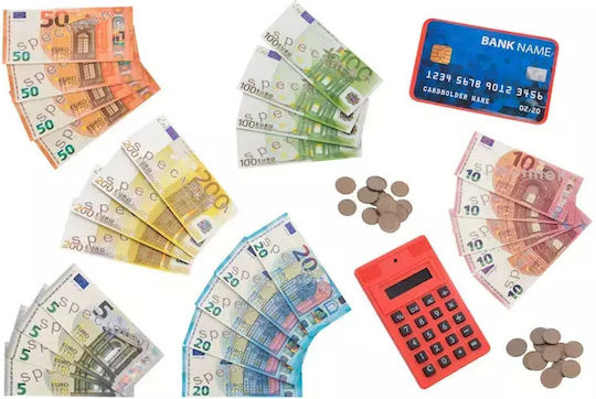 Globo Set Banknoten Münzen Karte & Taschenrechner 3+ Jahre