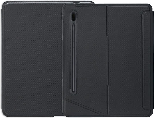 Калъф с подсветка и Bluetooth клавиатура за Samsung Galaxy S9+ S9 Fe+ S10+ Plus Черен
