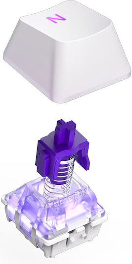 NZXT Function 2 MiniTKL Οπτικό Gaming Πληκτρολόγιο Tenkeyless με RGB φωτισμό (Αγγλικό US) Λευκό