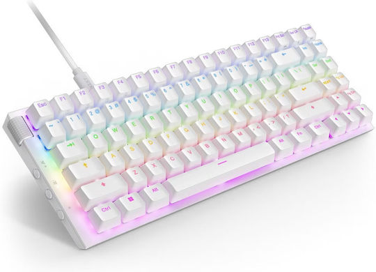 NZXT Function 2 MiniTKL Οπτικό Gaming Πληκτρολόγιο Tenkeyless με RGB φωτισμό (Αγγλικό US) Λευκό